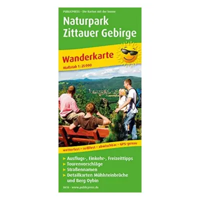 "Zittau Mountains Nature Park, hiking map 1:25,000" - "" ("")(Sheet map, folded)