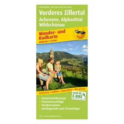 "Vorderes Zillertal, hiking and cycling map 1:35,000" - "" ("")(Sheet map, folded)