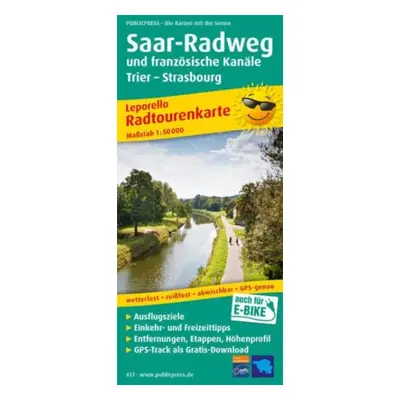 "Saar cycle path and French canals, cycle tour map 1:50,000" - "" ("")(Sheet map, folded)