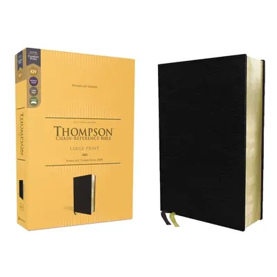 "Kjv, Thompson Chain-Reference Bible, Large Print, European Bonded Leather, Black, Red Letter, C