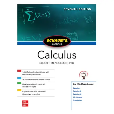 "Schaum's Outline of Calculus, Seventh Edition" - "" ("Mendelson Elliott")(Paperback)