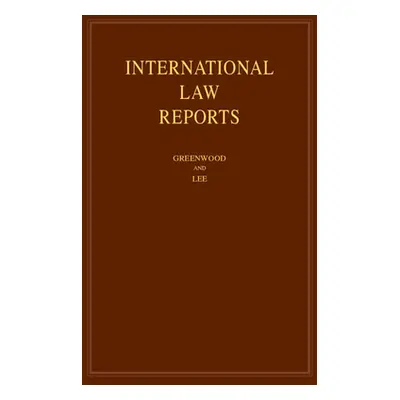 "International Law Reports: Volume 192" - "" ("Greenwood Christopher")(Pevná vazba)