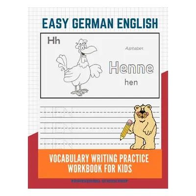 "Easy German English Vocabulary Writing Practice Workbook for Kids: Fun Big Flashcards Basic Wor