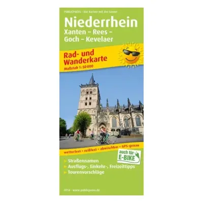 "Lower Rhine, cycling and hiking map 1:50,000" - "" ("")(Sheet map, folded)