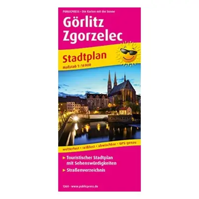 "Goerlitz - Zgorzelec, City plan 1:14,000" - "" ("")(Sheet map, folded)