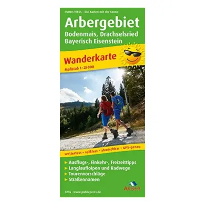 "Arber area, hiking map 1:25,000" - "" ("")(Sheet map, folded)