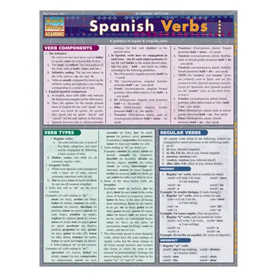 "Spanish Verbs" - "" ("Bengtson William")(Fold-out book or chart)