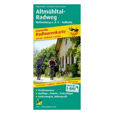 "Altmuhltal cycle path, cycle tour map 1:50,000" - "" ("")(Sheet map, folded)