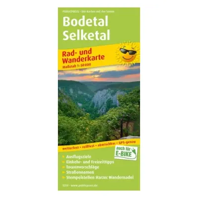 "Bodetal - Selketal, cycling and hiking map 1:50,000" - "" ("")(Sheet map, folded)