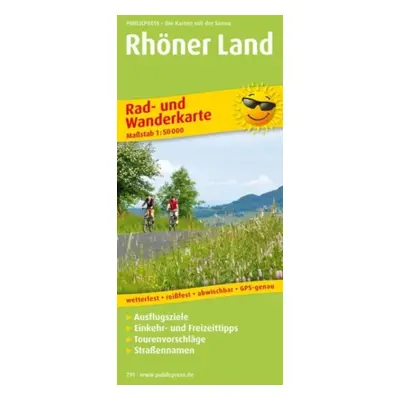 "Rhoener Land, cycling and hiking map 1:50,000" - "" ("")(Sheet map, folded)