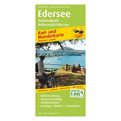 "Edersee, cycling and hiking map 1:50,000" - "" ("")(Sheet map, folded)