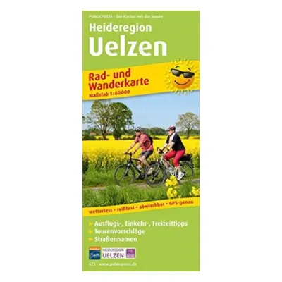 "Uelzen heath region, cycling and hiking map 1:60,000" - "" ("")(Sheet map, folded)