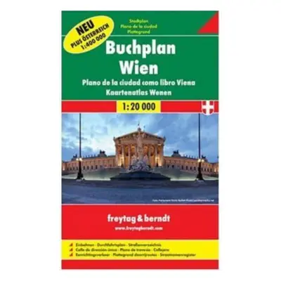 "Vienna Cityatlas Plastic Cover 1:20 000" - "" ("Freytag")(Sheet map, folded)