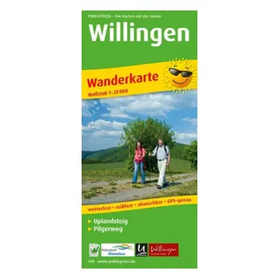 "Willingen, hiking map 1:25,000" - "" ("")(Sheet map, folded)