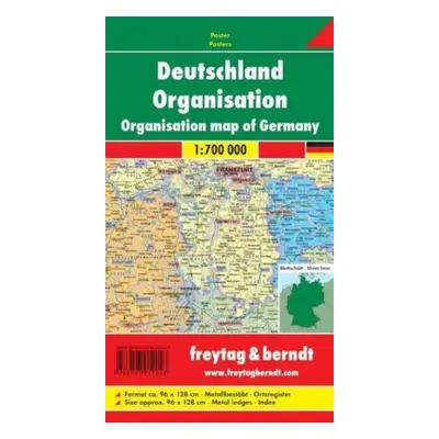 "Organization Map Provided with Metal Ledges/Tube 1:700 000" - "" ("")(Sheet map, folded)