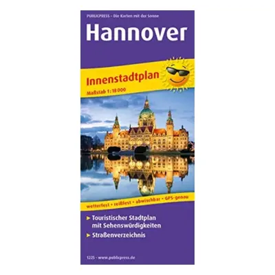 "Hanover, city center map 1:18,000" - "" ("")(Sheet map, folded)