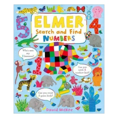 "Elmer Search and Find Numbers" - "" ("McKee David")(Board book)