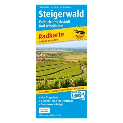 "Steigerwald, Volkach - Hochcity, Bad Windsheim" - "" ("")(Sheet map, folded)