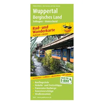 "Wuppertal - Bergisches Land, cycling and hiking map 1:50,000" - "" ("")(Sheet map, folded)