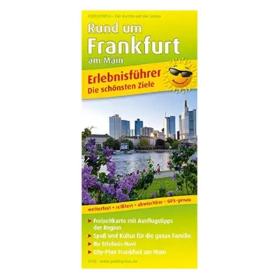 "Around Frankfurt am Main, adventure guide and map 1:150,000" - "" ("")(Sheet map, folded)