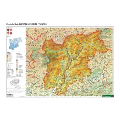 "Desk pad DUO, school map South Tyrol-Trentino 1:450,000" - "" ("")(Sheet map, folded)