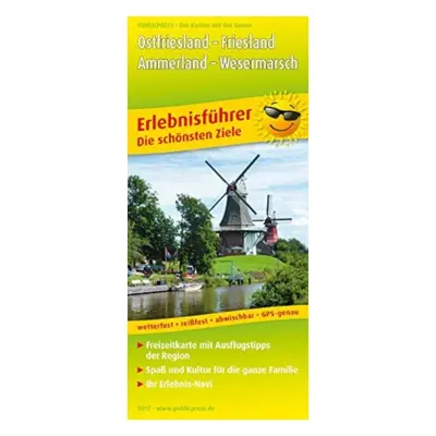 "East Frisia - Friesland, Ammerland - Wesermarsch, adventure guide and map 1:170,000" - "" ("")(