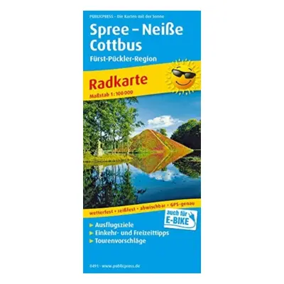 "Spree - Neibe - Cottbus, forst-Puckler-Region" - "" ("")(Sheet map, folded)