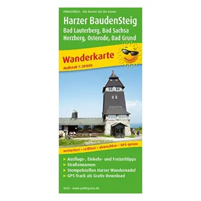 "Harzer BaudenSteig, hiking map 1:30,000" - "" ("")(Sheet map, folded)