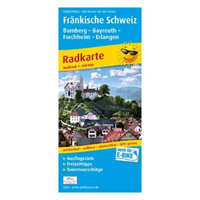 "Franconian Switzerland, Bammountain - Bayreuth, Forchheim" - "" ("")(Sheet map, folded)