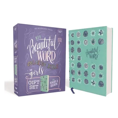 "Niv, Beautiful Word Coloring Bible for Girls Pencil/Sticker Gift Set, Updated, Leathersoft Over