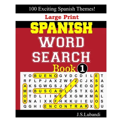 "Large Print SPANISH WORD SEARCH Book;1" - "" ("Jaja Books")(Paperback)