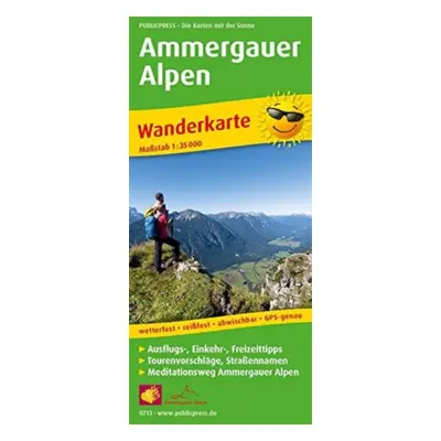 "Ammergau Alps, hiking map 1:35,000" - "" ("")(Sheet map, folded)