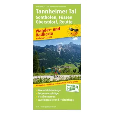 "Tannheimer Tal Sonthofen, Fussen" - "" ("")(Sheet map, folded)