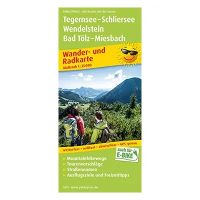 "Tegernsee - Schliersee - Wendelstein - Bad Toelz - Miesbach, hiking and cycling map 1:35,000" -