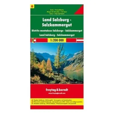 "Sheet 6, Federal State Salzburg - Salzkammergut Road Map 1:200 000" - "" ("")(Sheet map, folded