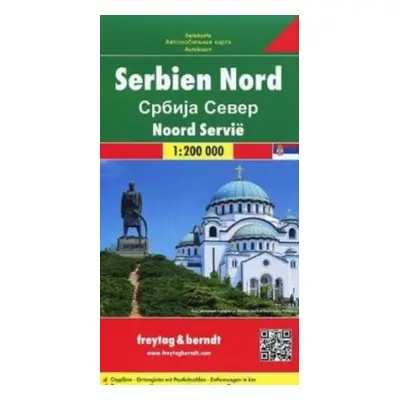 "Serbia North Road Map 1:200 000" - "" ("")(Sheet map, folded)