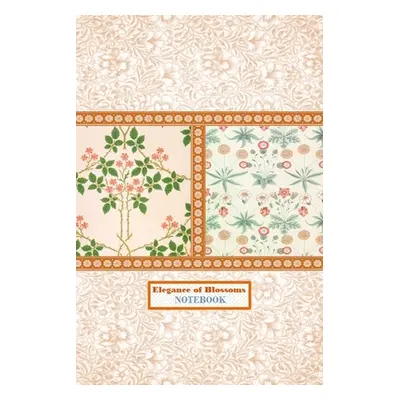 "Elegance of Blossoms NOTEBOOK [ruled Notebook/Journal/Diary to write in, 60 sheets, Medium Size