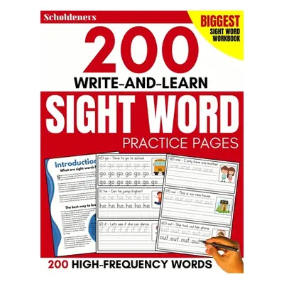 "200 Write-and-Learn Sight Word Practice Pages: Learn the Top 200 High-Frequency Words Essential