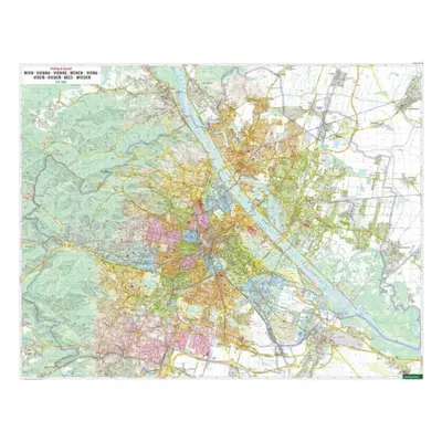 "Vienna, wall plan 1:15,000, magnetic marker board, freytag & berndt" - "" ("")(Sheet map, folde