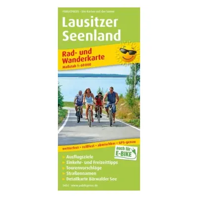 "Lusatian Lake District, cycling and hiking map 1:60,000" - "" ("")(Sheet map, folded)