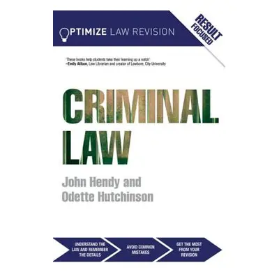 "Optimize Criminal Law" - "" ("Hendy John")(Paperback)