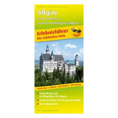 "Allgau, adventure guide and map 1:150,000" - "" ("")(Sheet map, folded)