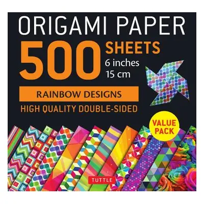 "Origami Paper 500 Sheets Rainbow Patterns 6