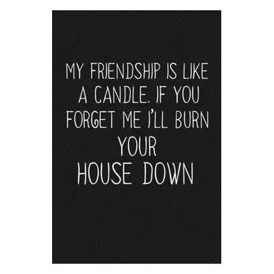 "My Friendship Is Like A Candle If You Forget Me I'll Burn Your House Down: Funny Gift For Your 