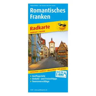 "Romantic Franconia, cycle map 1:100,000" - "" ("")(Sheet map, folded)