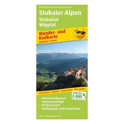 "Stubai Alps, hiking and cycling map 1:35,000" - "" ("")(Sheet map, folded)