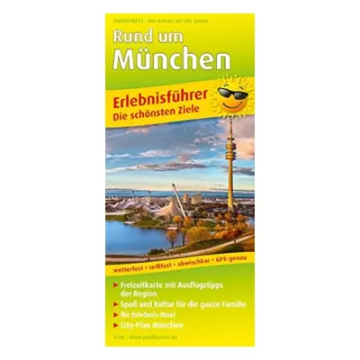 "Around Munich, adventure guide and map 1:160,000" - "" ("")(Sheet map, folded)