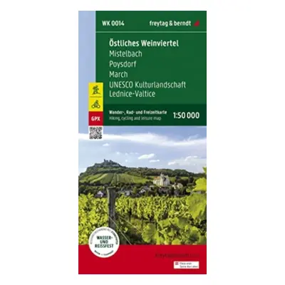 "Eastern Weinviertel Hiking, Cycling and leisure map" - "1:50,000 scale" ("Freytag + Berndt")(Sh