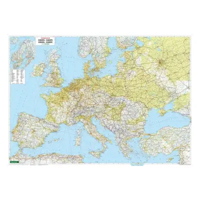 "Europe Map Provided with Metal Ledges/Tube 1:3 500 000" - "" ("")(Sheet map, folded)