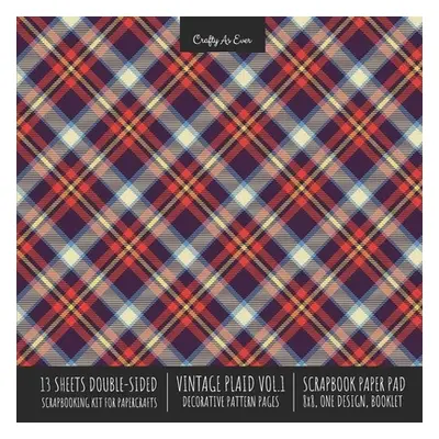 "Vintage Plaid 1 Scrapbook Paper Pad 8x8 Scrapbooking Kit for Cardmaking Gifts, DIY Crafts, Prin